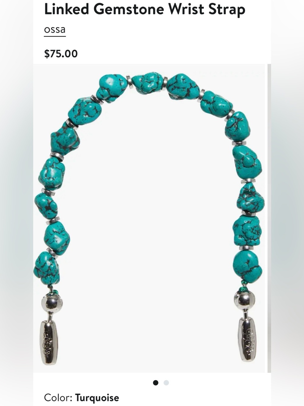 Ossa NEW Linked Gemstone Wrist Strap